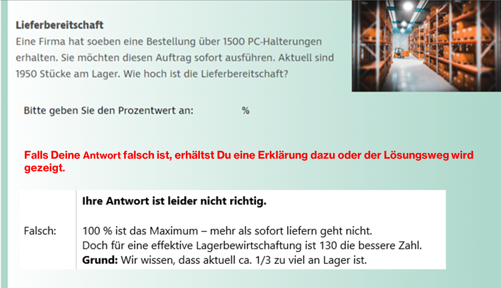 falsche Antwort